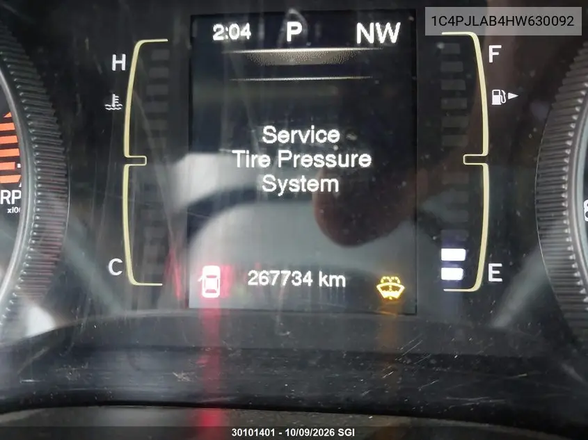 2017 JEEP CHEROKEE VIN 1C4PJLAB4HW630092 — фото 15