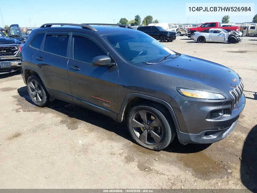 JEEP CHEROKEE 2017, VIN 1C4PJLCB7HW526984