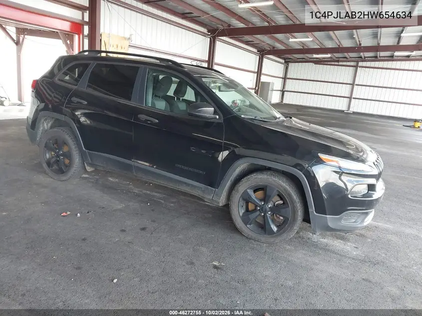 JEEP CHEROKEE 2017, VIN 1C4PJLAB2HW654634