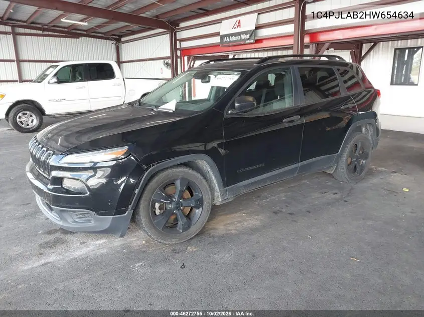 2017 JEEP CHEROKEE VIN 1C4PJLAB2HW654634 — фото 2
