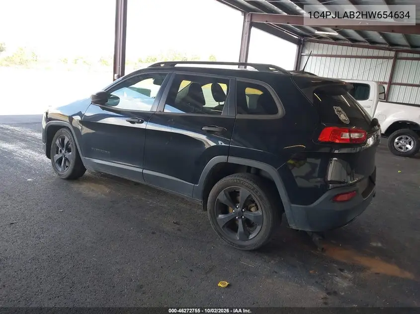 2017 JEEP CHEROKEE VIN 1C4PJLAB2HW654634 — фото 3
