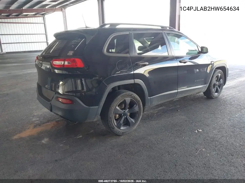 2017 JEEP CHEROKEE VIN 1C4PJLAB2HW654634 — фото 4