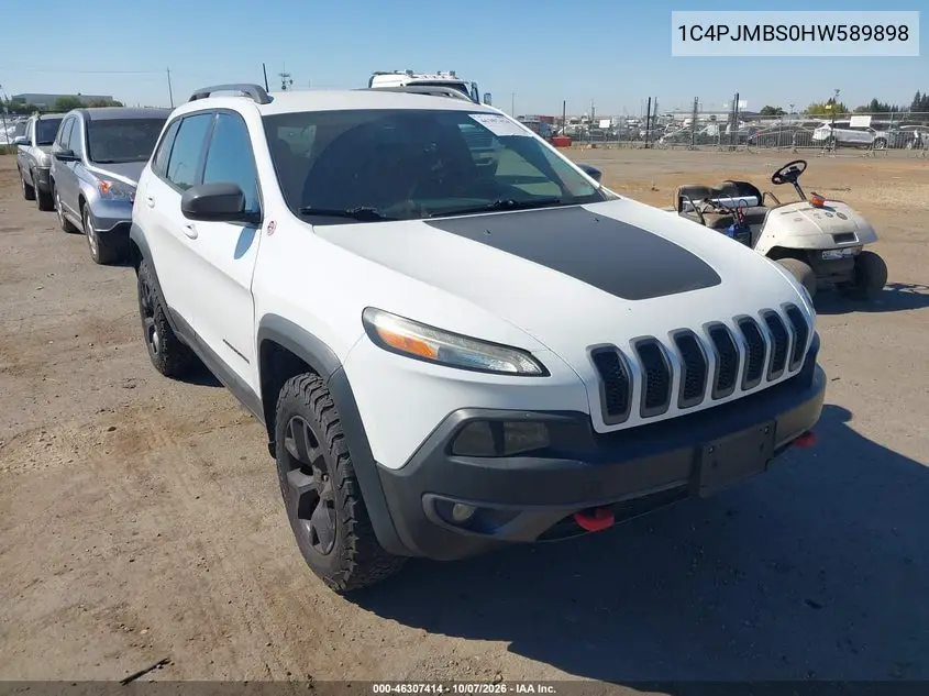 JEEP CHEROKEE 2017, VIN 1C4PJMBS0HW589898
