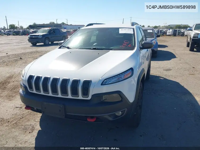 2017 JEEP CHEROKEE VIN 1C4PJMBS0HW589898 — фото 2