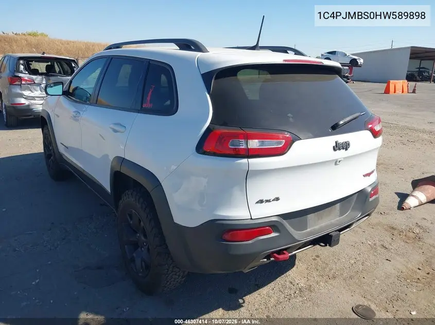2017 JEEP CHEROKEE VIN 1C4PJMBS0HW589898 — фото 3