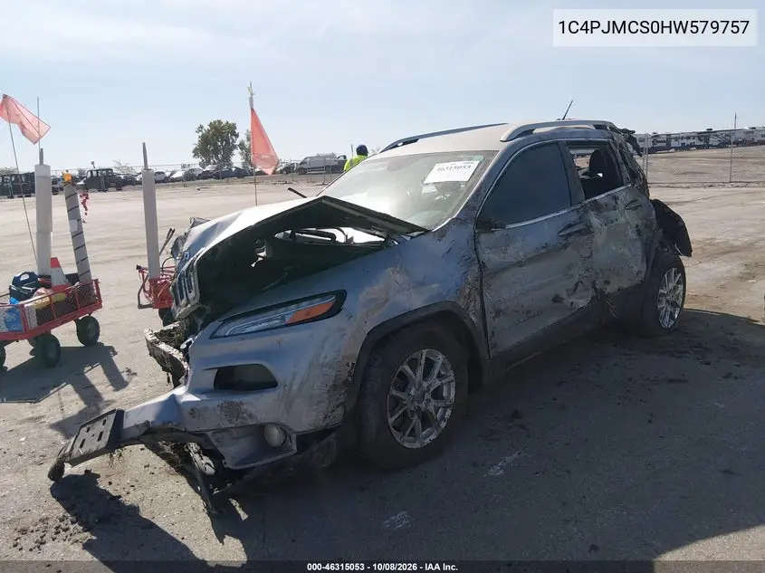 2017 JEEP CHEROKEE VIN 1C4PJMCS0HW579757 — фото 2