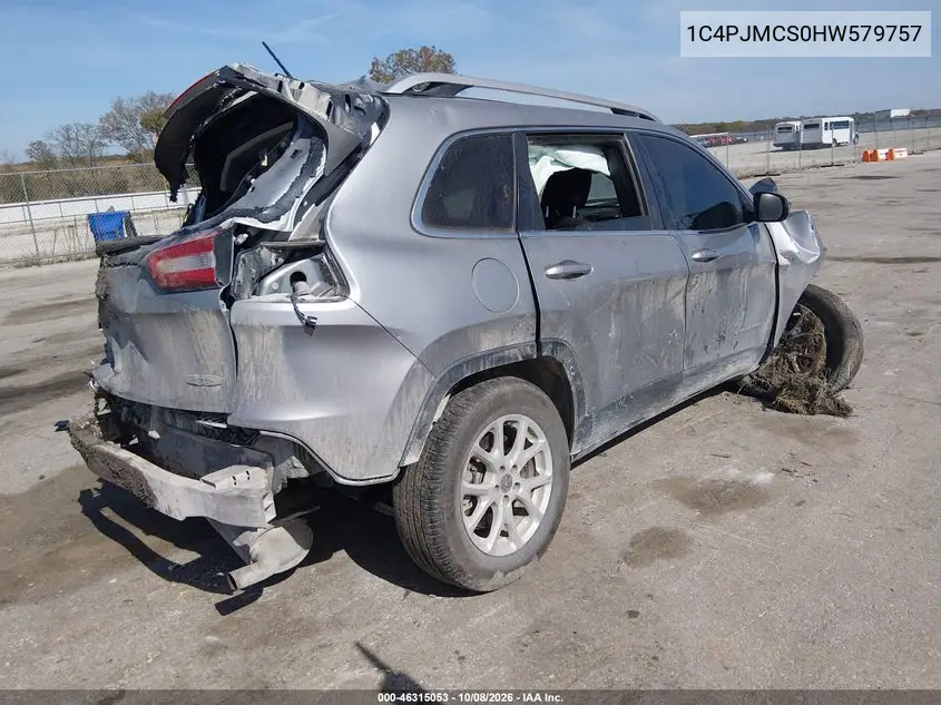 2017 JEEP CHEROKEE VIN 1C4PJMCS0HW579757 — фото 4