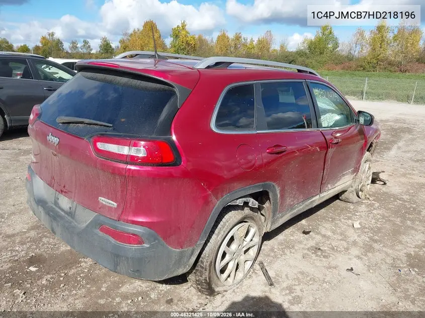 2017 JEEP CHEROKEE VIN 1C4PJMCB7HD218196 — фото 4