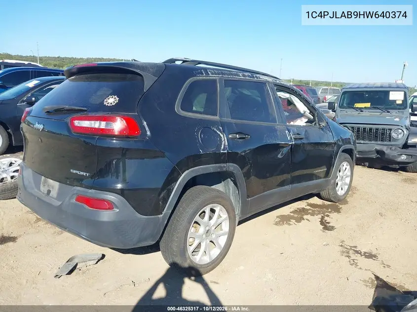 2017 JEEP CHEROKEE VIN 1C4PJLAB9HW640374 — фото 4
