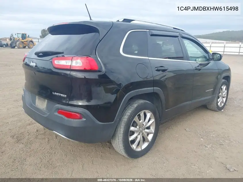 2017 JEEP CHEROKEE VIN 1C4PJMDBXHW615498 — фото 4