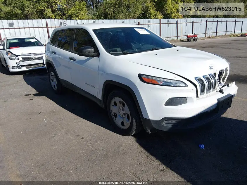 JEEP CHEROKEE 2017, VIN 1C4PJLAB6HW623015