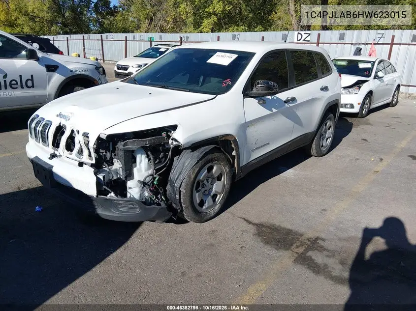 2017 JEEP CHEROKEE VIN 1C4PJLAB6HW623015 — фото 2