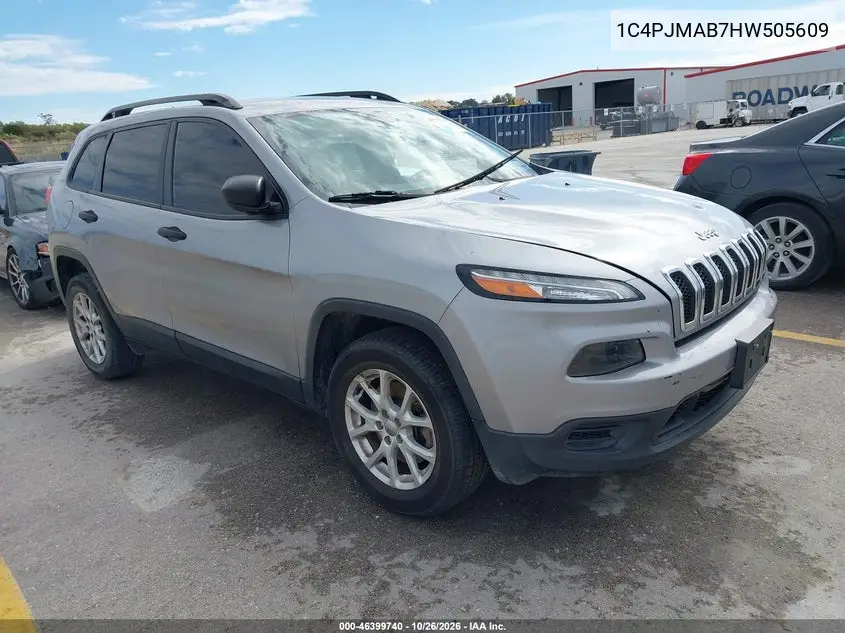JEEP CHEROKEE 2017, VIN 1C4PJMAB7HW505609
