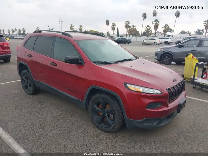 JEEP CHEROKEE 2017, VIN 1C4PJLAB0HW593056