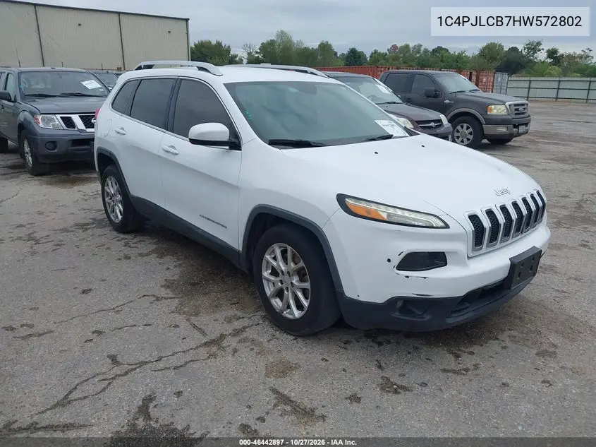 JEEP CHEROKEE 2017, VIN 1C4PJLCB7HW572802