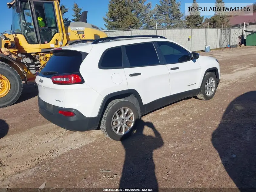2017 JEEP CHEROKEE VIN 1C4PJLAB6HW643166 — фото 4