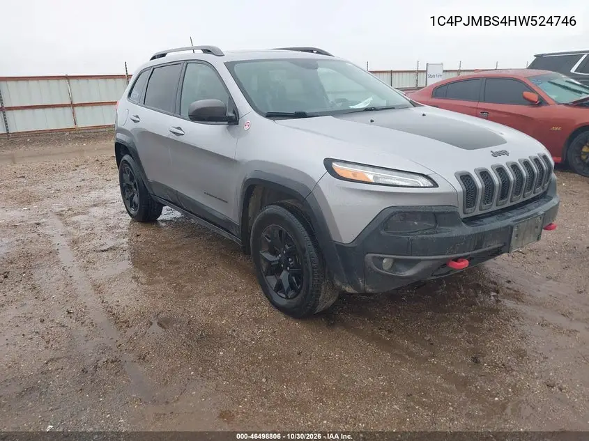JEEP CHEROKEE 2017, VIN 1C4PJMBS4HW524746