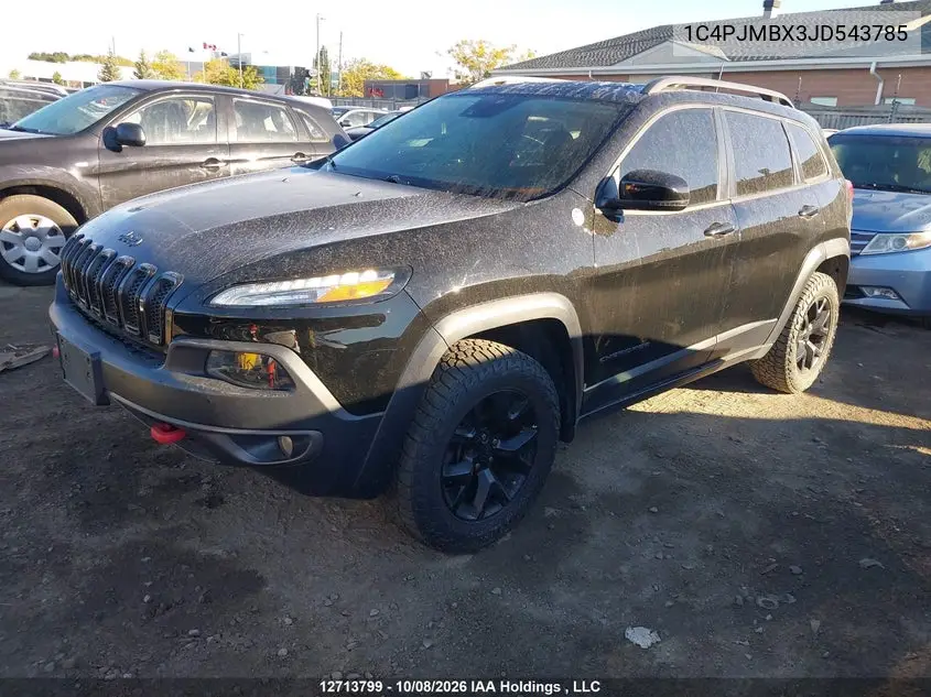 2018 JEEP CHEROKEE VIN 1C4PJMBX3JD543785 — фото 2