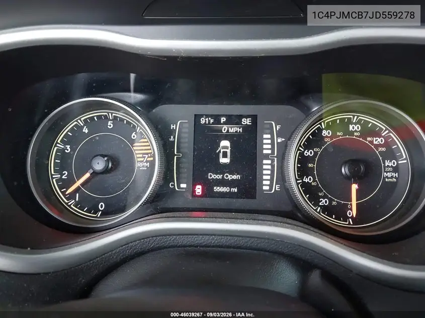 2018 JEEP CHEROKEE VIN 1C4PJMCB7JD559278 — фото 7