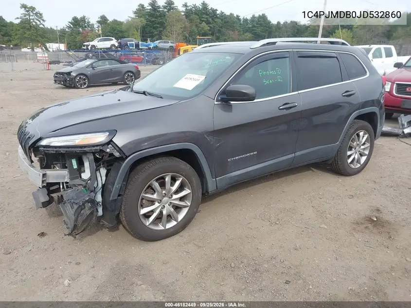 2018 JEEP CHEROKEE VIN 1C4PJMDB0JD532860 — фото 2