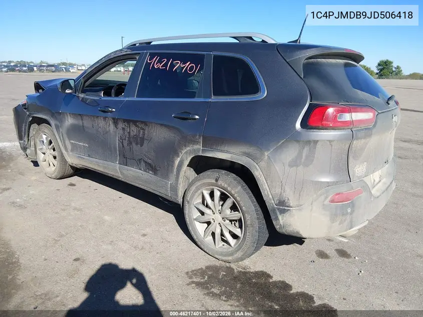2018 JEEP CHEROKEE VIN 1C4PJMDB9JD506418 — фото 3