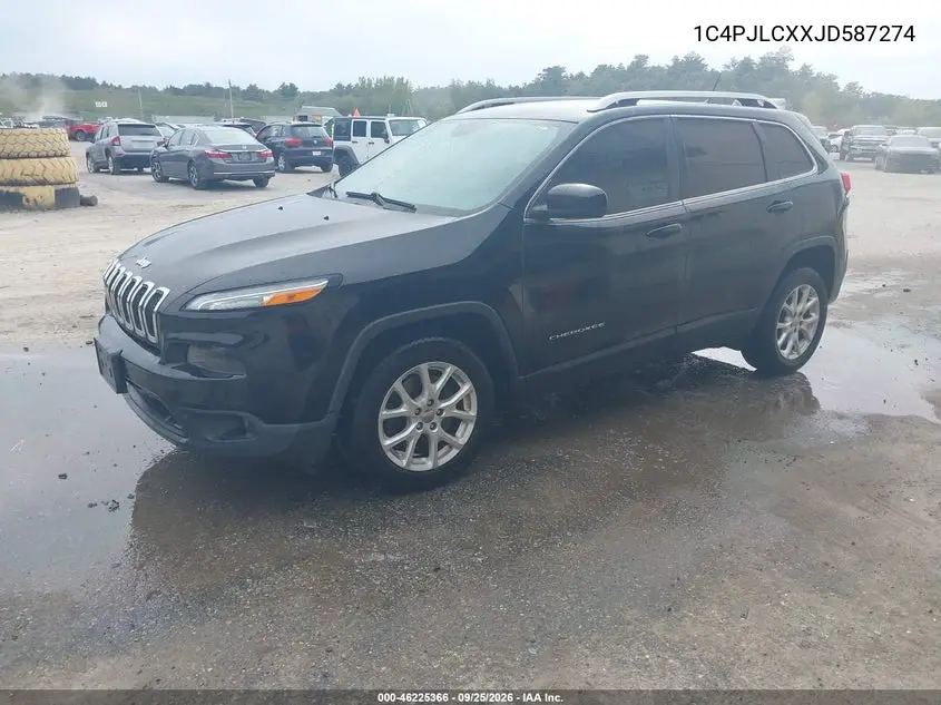 2018 JEEP CHEROKEE VIN 1C4PJLCXXJD587274 — фото 2