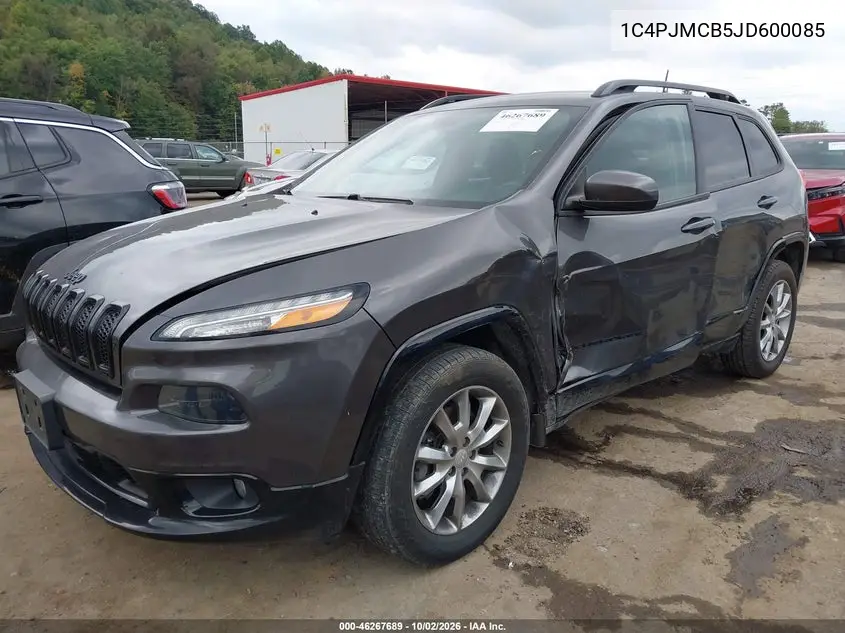 2018 JEEP CHEROKEE VIN 1C4PJMCB5JD600085 — фото 2