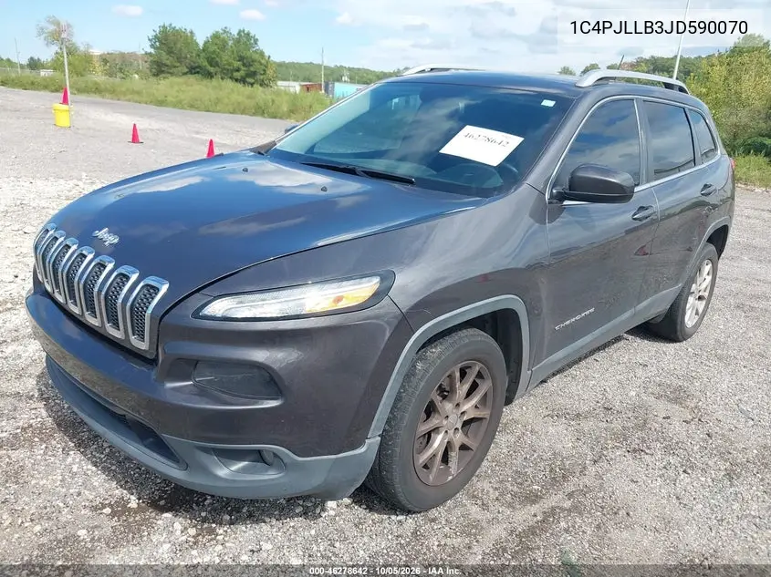 2018 JEEP CHEROKEE VIN 1C4PJLLB3JD590070 — фото 2