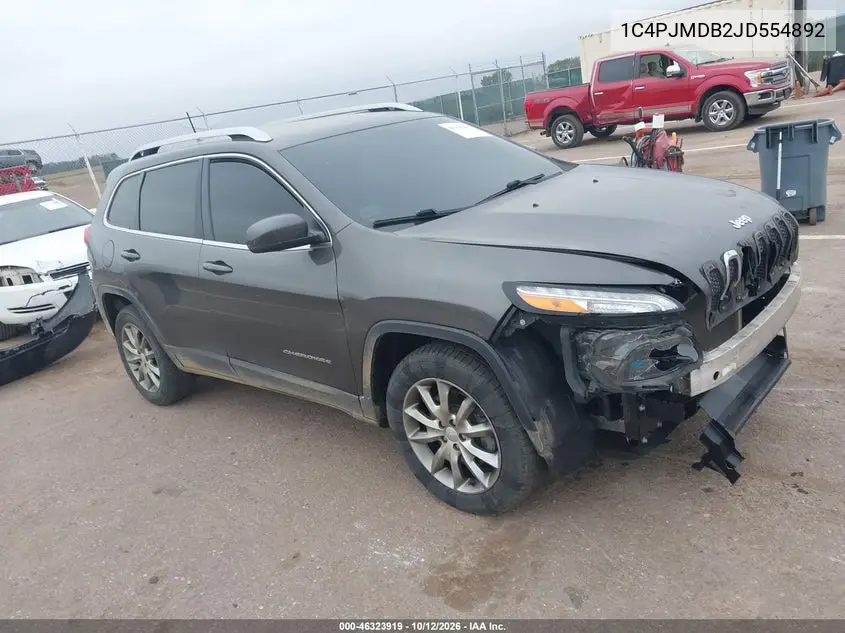 JEEP CHEROKEE 2018, VIN 1C4PJMDB2JD554892