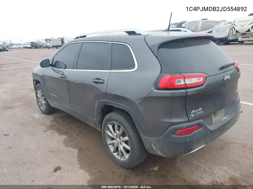 2018 JEEP CHEROKEE VIN 1C4PJMDB2JD554892 — фото 3