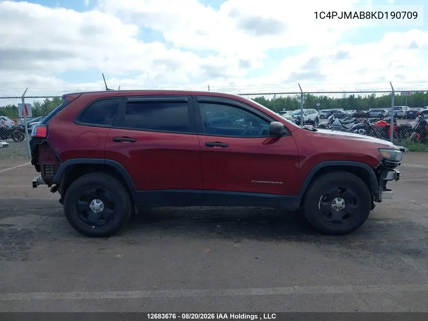 2019 JEEP CHEROKEE VIN 1C4PJMAB8KD190709 — фото 13