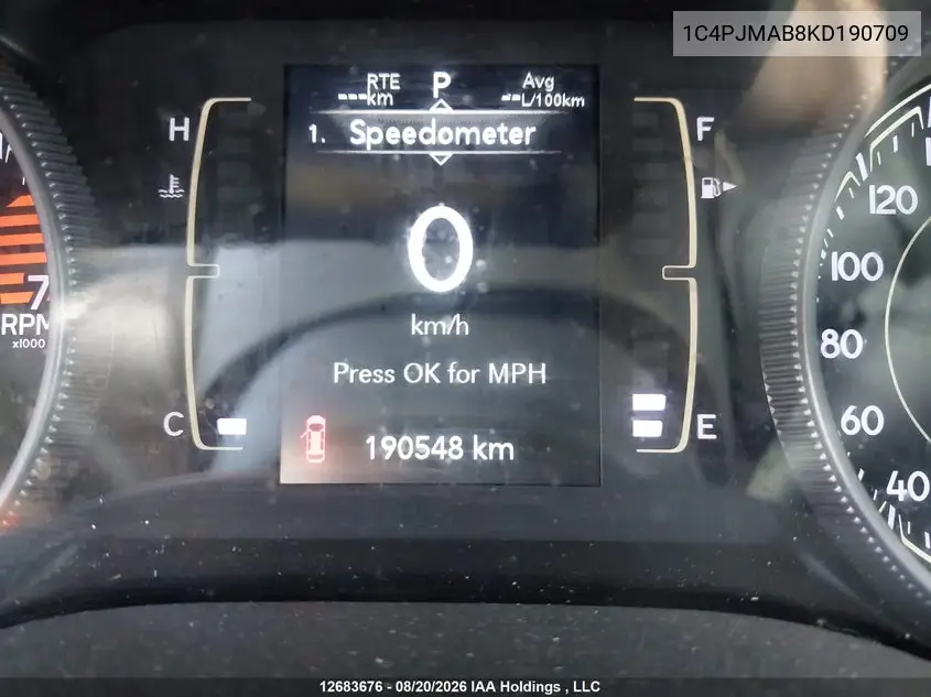 2019 JEEP CHEROKEE VIN 1C4PJMAB8KD190709 — фото 15