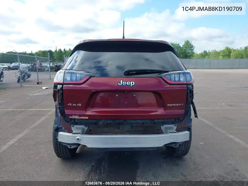 2019 JEEP CHEROKEE VIN 1C4PJMAB8KD190709 — фото 16