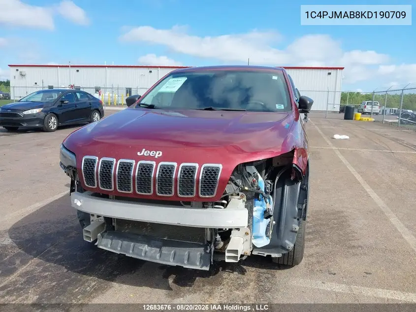 2019 JEEP CHEROKEE VIN 1C4PJMAB8KD190709 — фото 6
