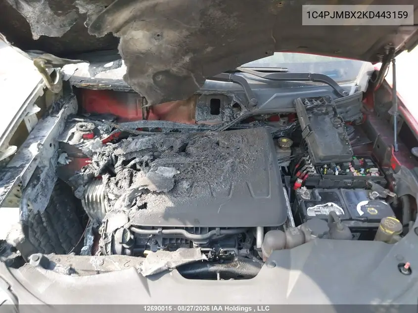 2019 JEEP CHEROKEE VIN 1C4PJMBX2KD443159 — фото 10
