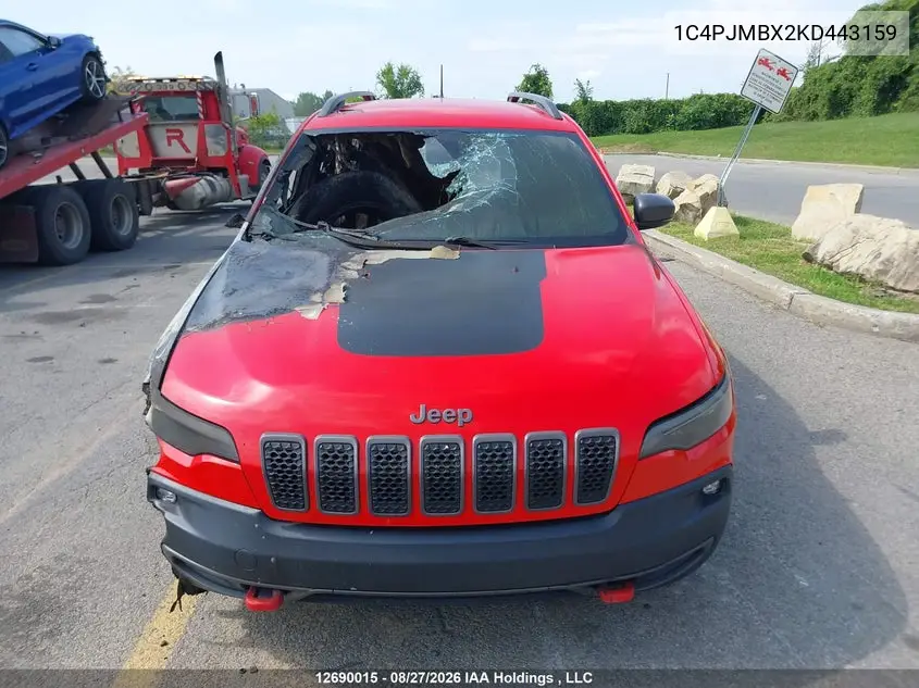 2019 JEEP CHEROKEE VIN 1C4PJMBX2KD443159 — фото 12