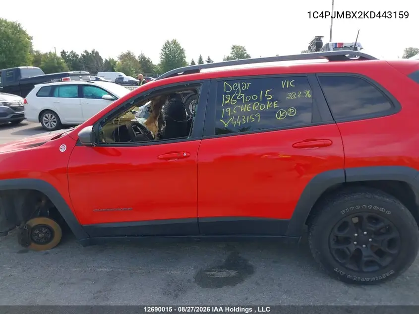 2019 JEEP CHEROKEE VIN 1C4PJMBX2KD443159 — фото 14