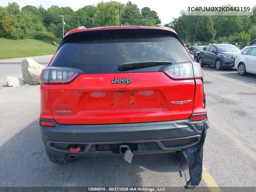 2019 JEEP CHEROKEE VIN 1C4PJMBX2KD443159 — фото 16