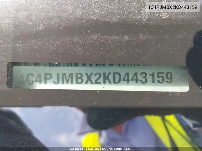 2019 JEEP CHEROKEE VIN 1C4PJMBX2KD443159 — фото 19