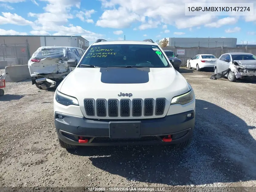 2019 JEEP CHEROKEE VIN 1C4PJMBX1KD147274 — фото 11