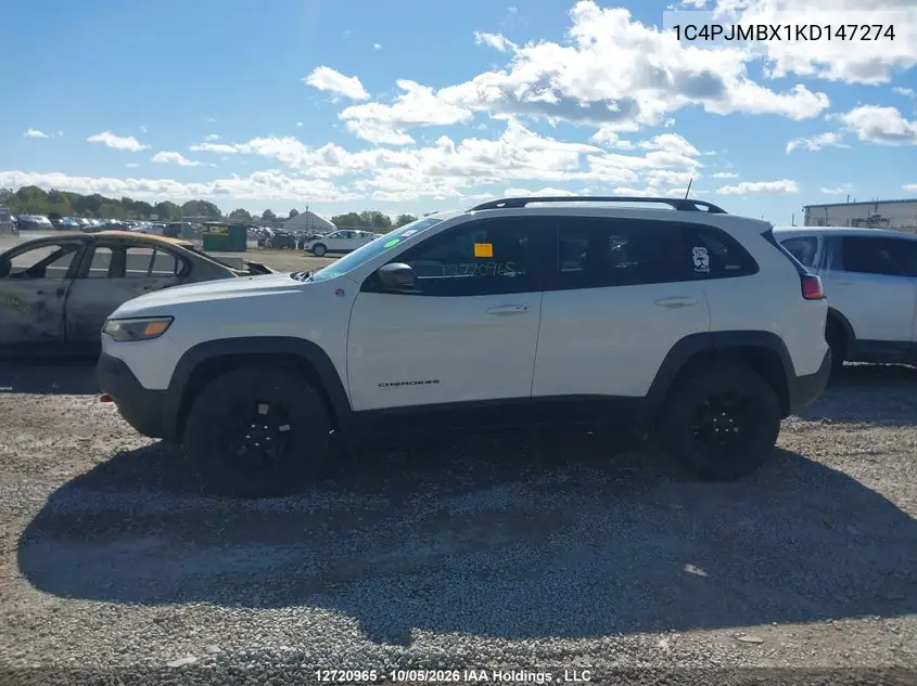 2019 JEEP CHEROKEE VIN 1C4PJMBX1KD147274 — фото 13