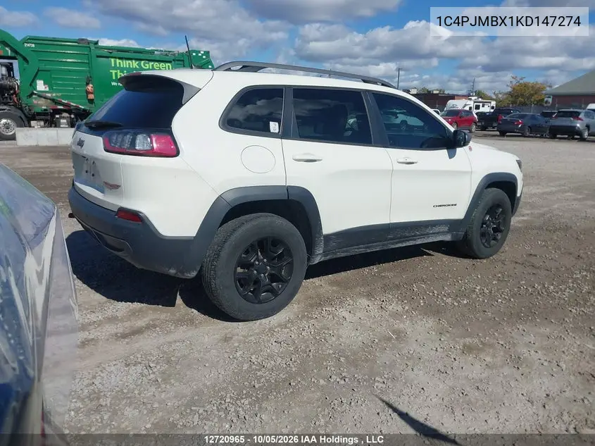 2019 JEEP CHEROKEE VIN 1C4PJMBX1KD147274 — фото 4
