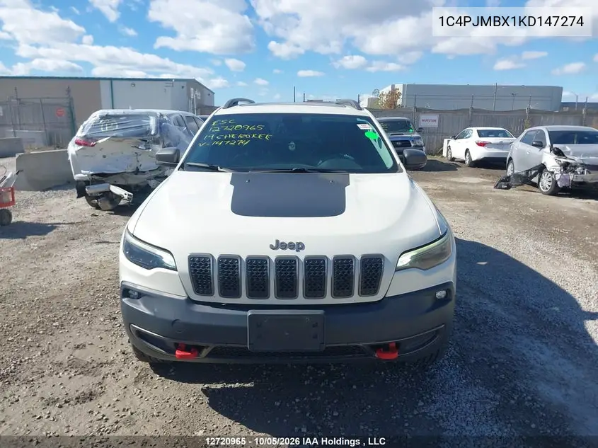 2019 JEEP CHEROKEE VIN 1C4PJMBX1KD147274 — фото 6