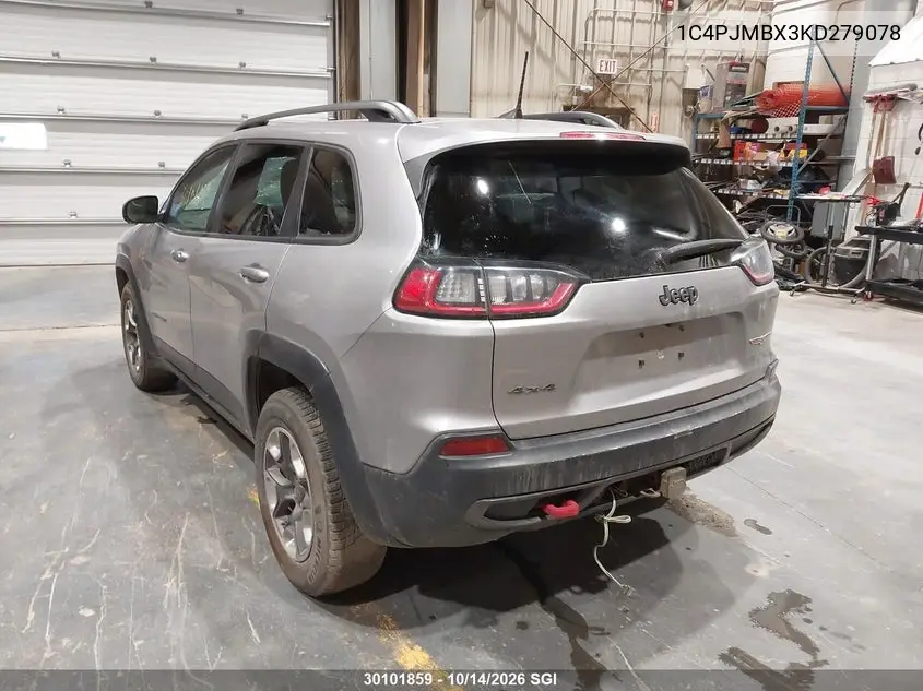 2019 JEEP CHEROKEE VIN 1C4PJMBX3KD279078 — фото 3