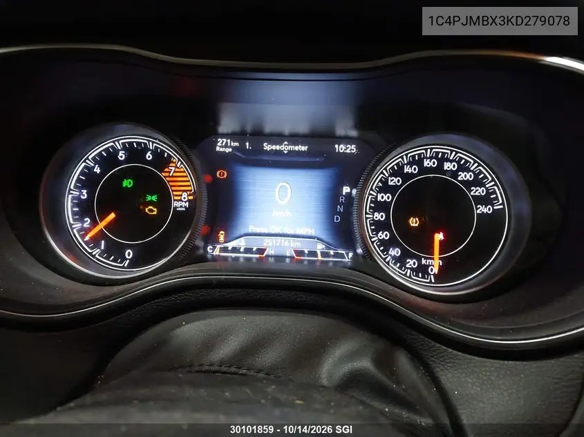 2019 JEEP CHEROKEE VIN 1C4PJMBX3KD279078 — фото 7