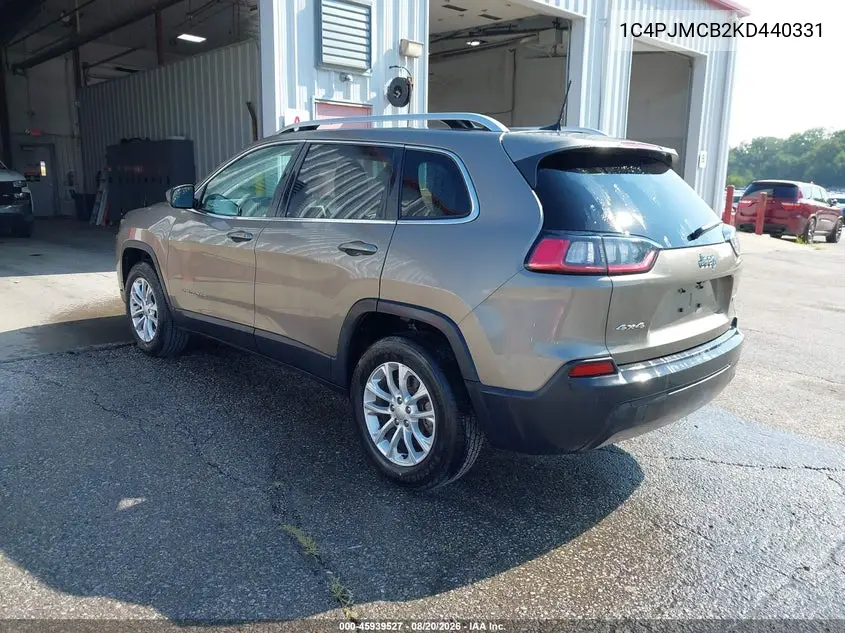 2019 JEEP CHEROKEE VIN 1C4PJMCB2KD440331 — фото 3
