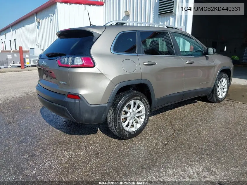 2019 JEEP CHEROKEE VIN 1C4PJMCB2KD440331 — фото 4
