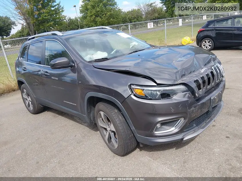 JEEP CHEROKEE 2019, VIN 1C4PJMDX2KD280932