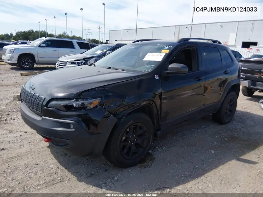 2019 JEEP CHEROKEE VIN 1C4PJMBN9KD124033 — фото 2
