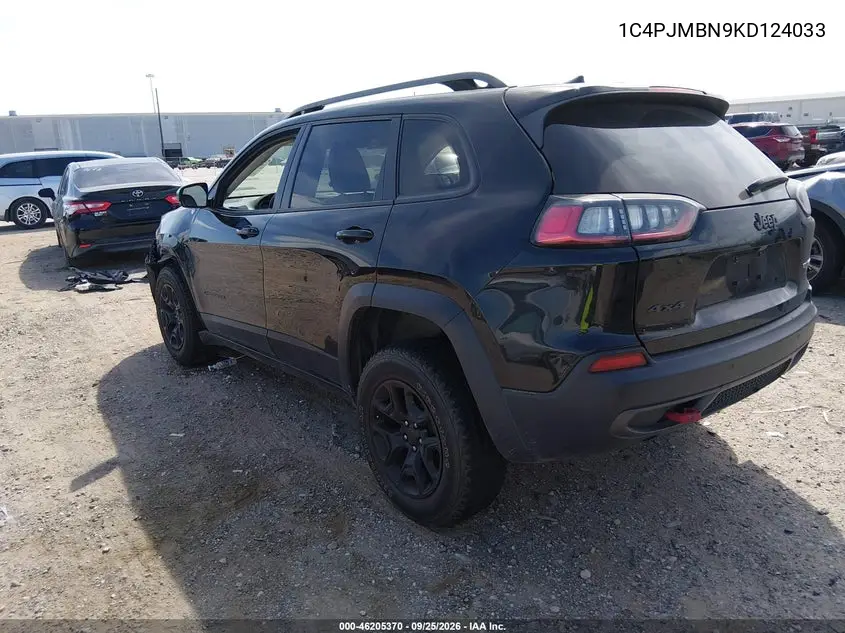 2019 JEEP CHEROKEE VIN 1C4PJMBN9KD124033 — фото 3